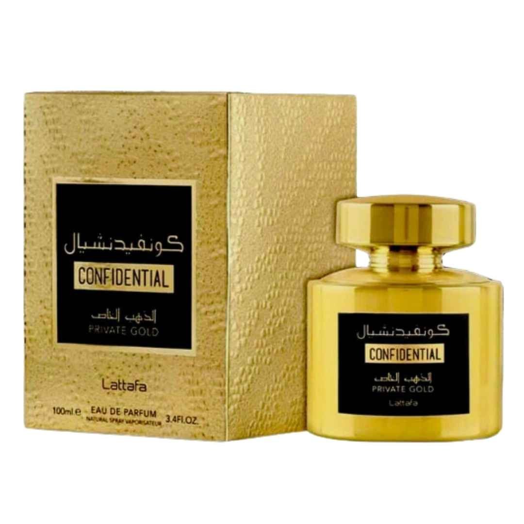 Confidential Private Gold Confidential Private Gold, Perfume Unisex, Eau de Parfum 100 ml - Lattafa